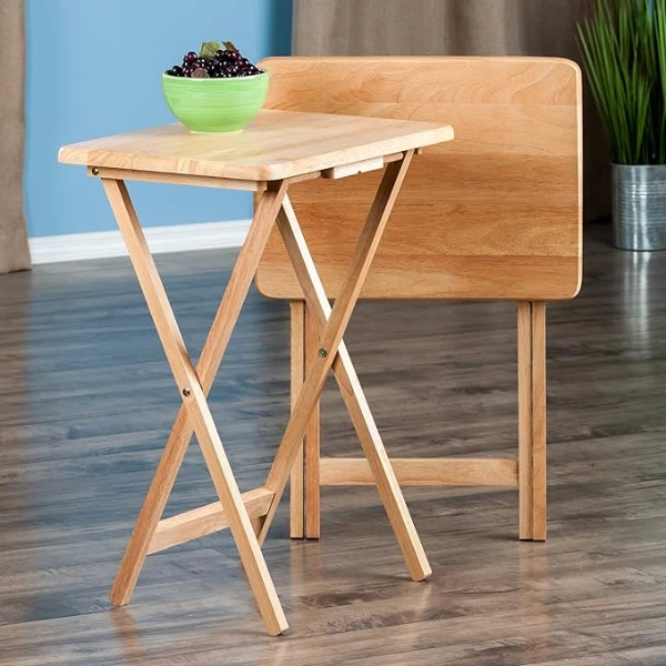 wood tv tray table