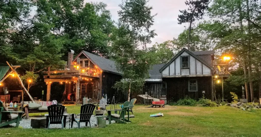 lawn and patio