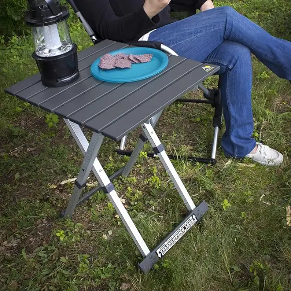 metal floding tray table for outdoors or patio