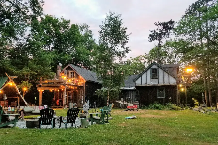 lawn and patio