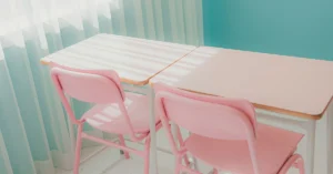 desks and chairs